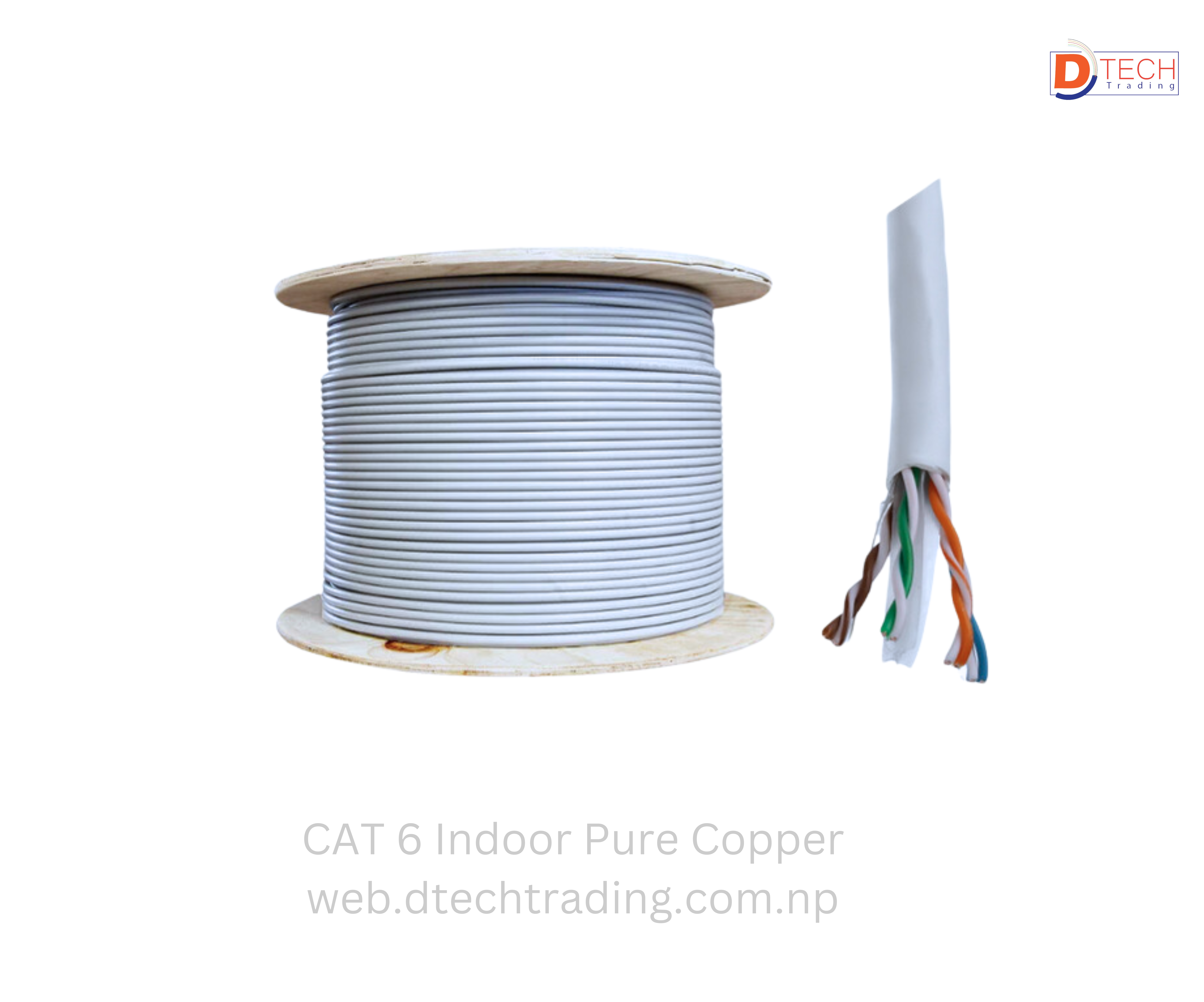 CAT6 Cable Pure Copper 305mtr (Indoor)